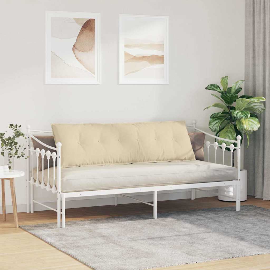 Jastuk za leđa Krema 160 x 19 x 50 cm tkanina