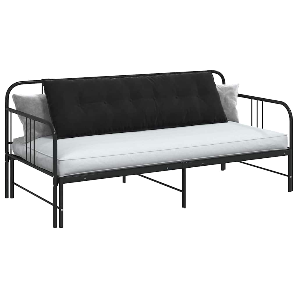 Jastuk za leđa Crna 160 x 50 cm Kordura tekstil