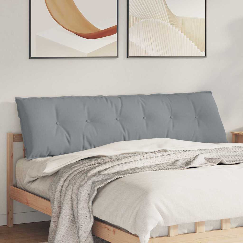 Jastuk za leđa Svijetlo siva 180 x 19 x 50 cm tkanina
