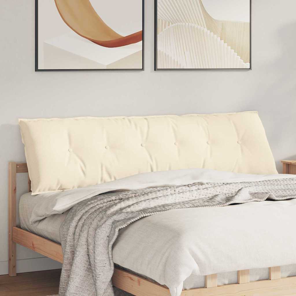 Jastuk za leđa Krema 180 x 50 cm Kordura tekstil