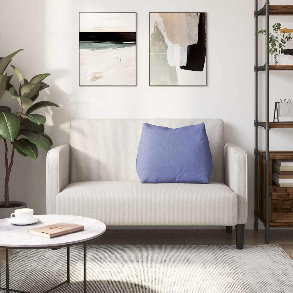 Jastuk za leđa Traper plava 60 x 20 x 50 cm tkanina