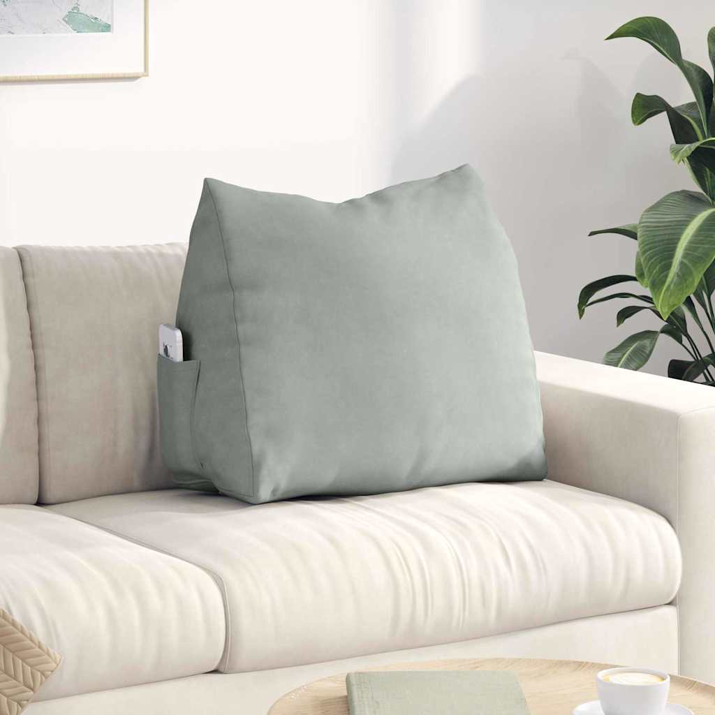 Jastuk za leđa Svijetlo siva 60 x 20 x 50 cm Kordura tekstil