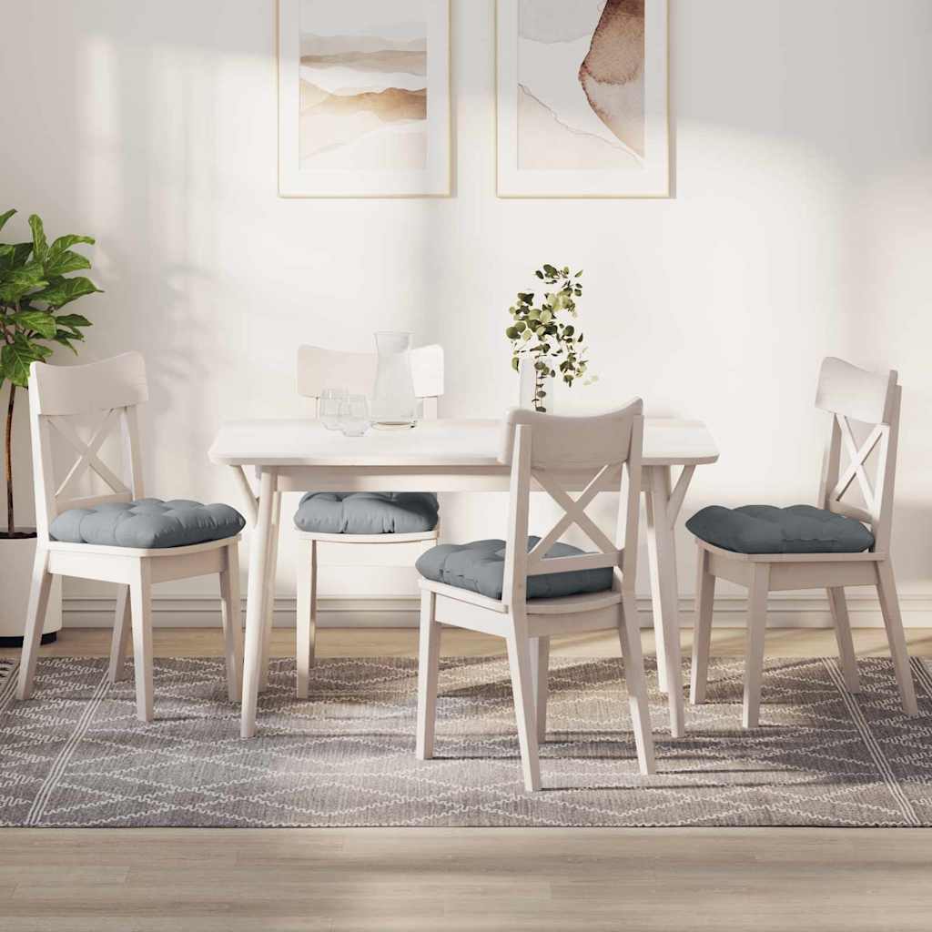 Jastučići za sjedenje 4 pcs Svijetlo siva 40 x 40 x 12 cm