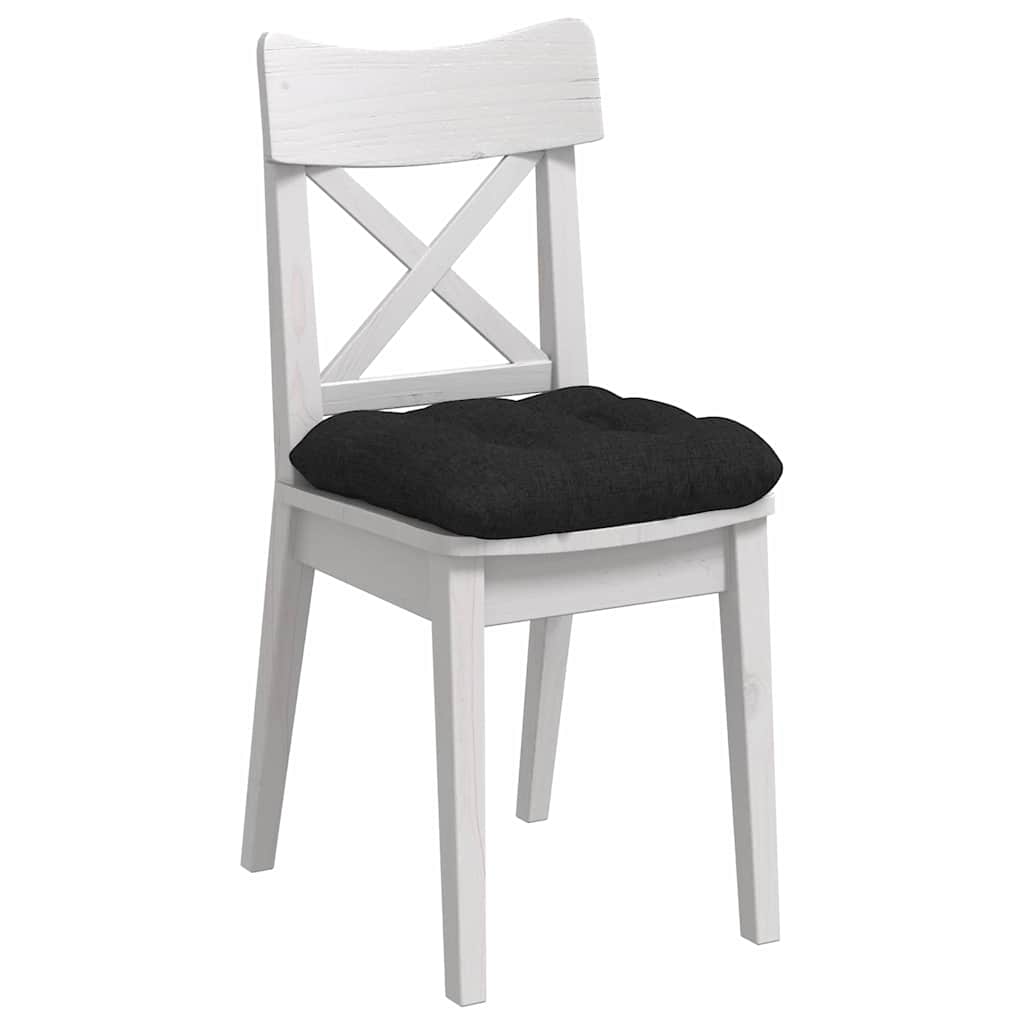 Jastučići za sjedenje 4 pcs Crna 40 x 40 x 12 cm tkanina