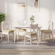 Jastučići za sjedenje 4 pcs Krema 40 x 40 x 12 cm tkanina