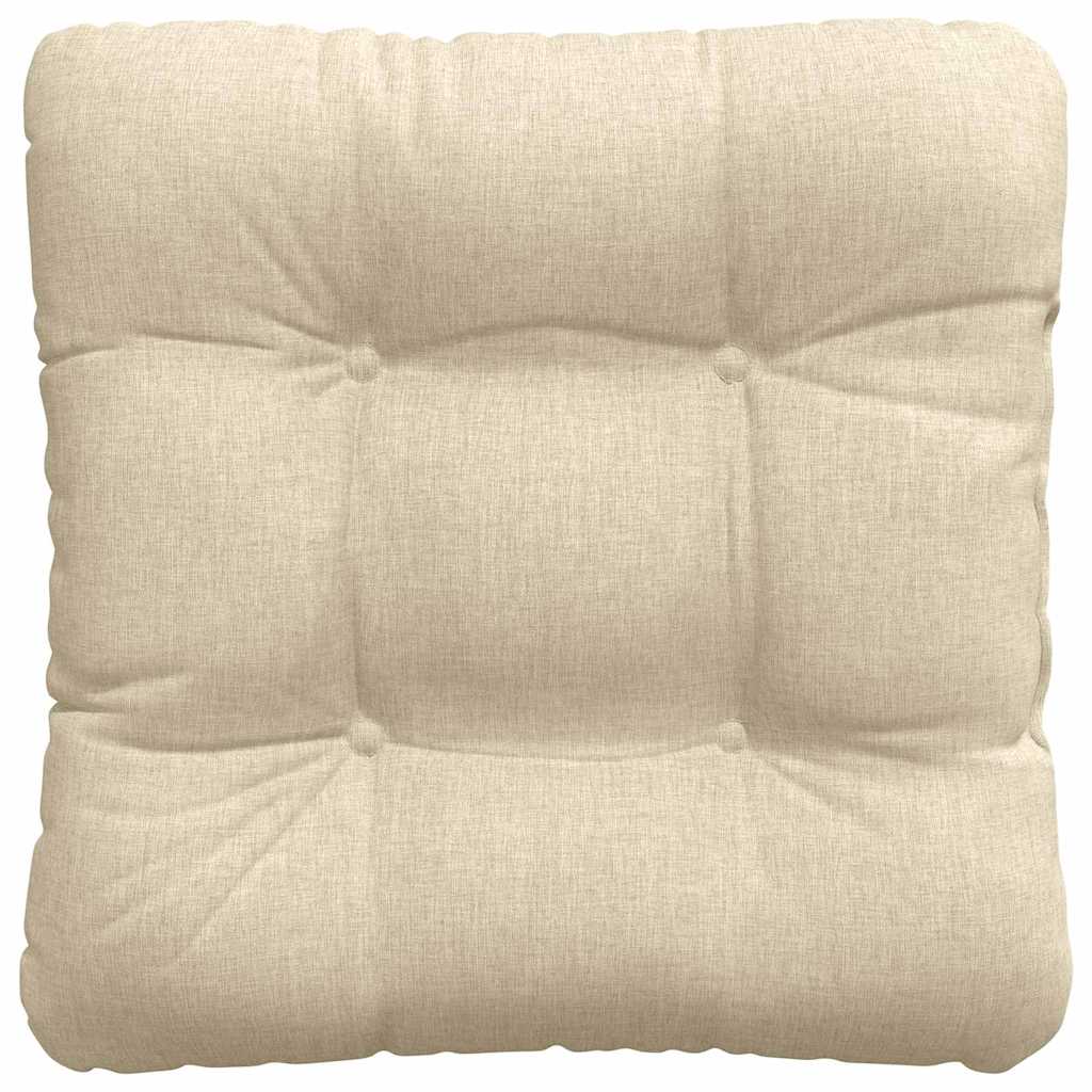 Jastučići za sjedenje 4 pcs Krema 40 x 40 x 12 cm tkanina