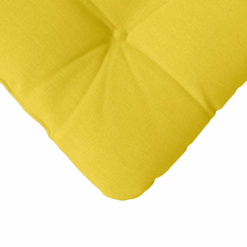 Jastučići za sjedenje 4 pcs Svijetlo žuta 40 x 40 x 12 cm