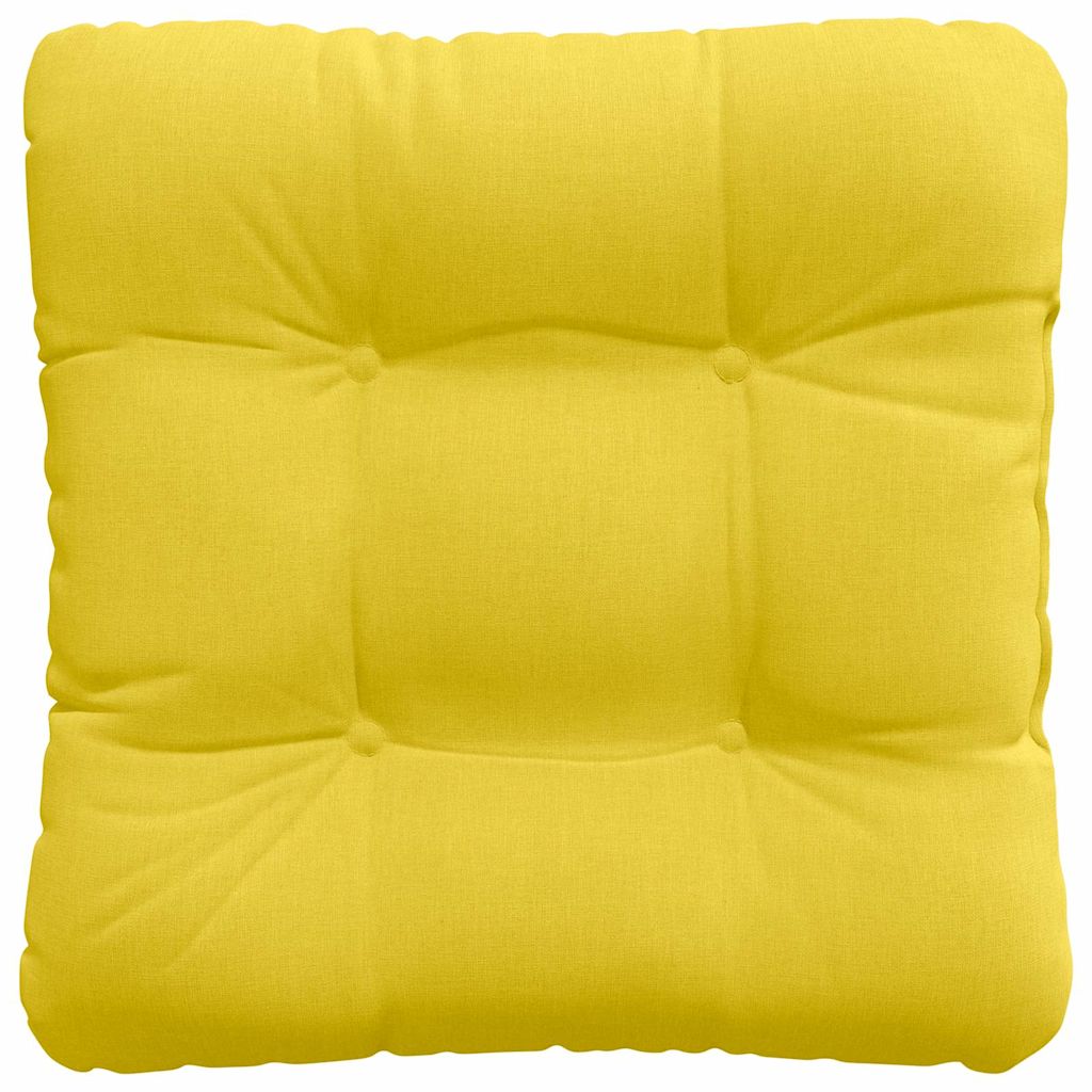 Jastučići za sjedenje 4 pcs Svijetlo žuta 40 x 40 x 12 cm