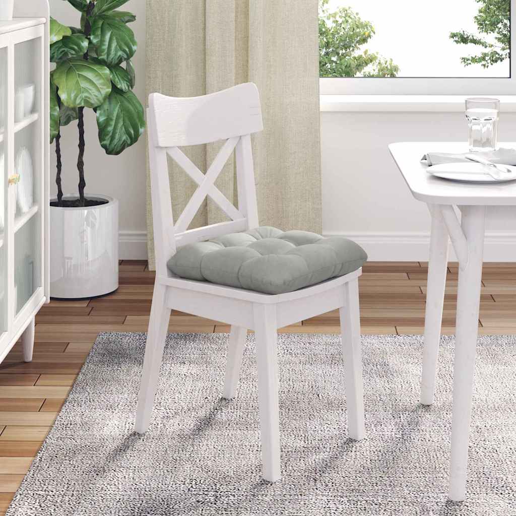 Jastučići za sjedenje 4 pcs Svijetlo siva 40 x 40 cm