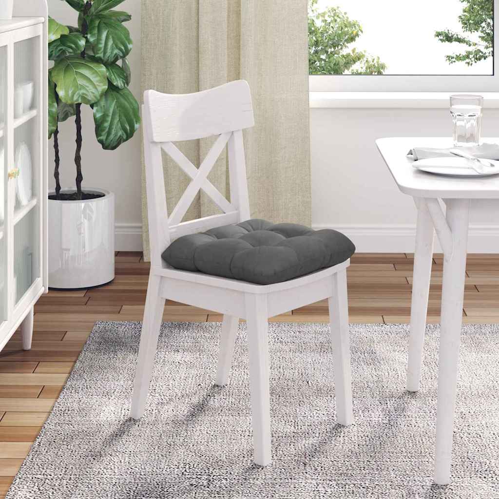 Jastučići za sjedenje 4 pcs Tamno siva 40 x 40 cm