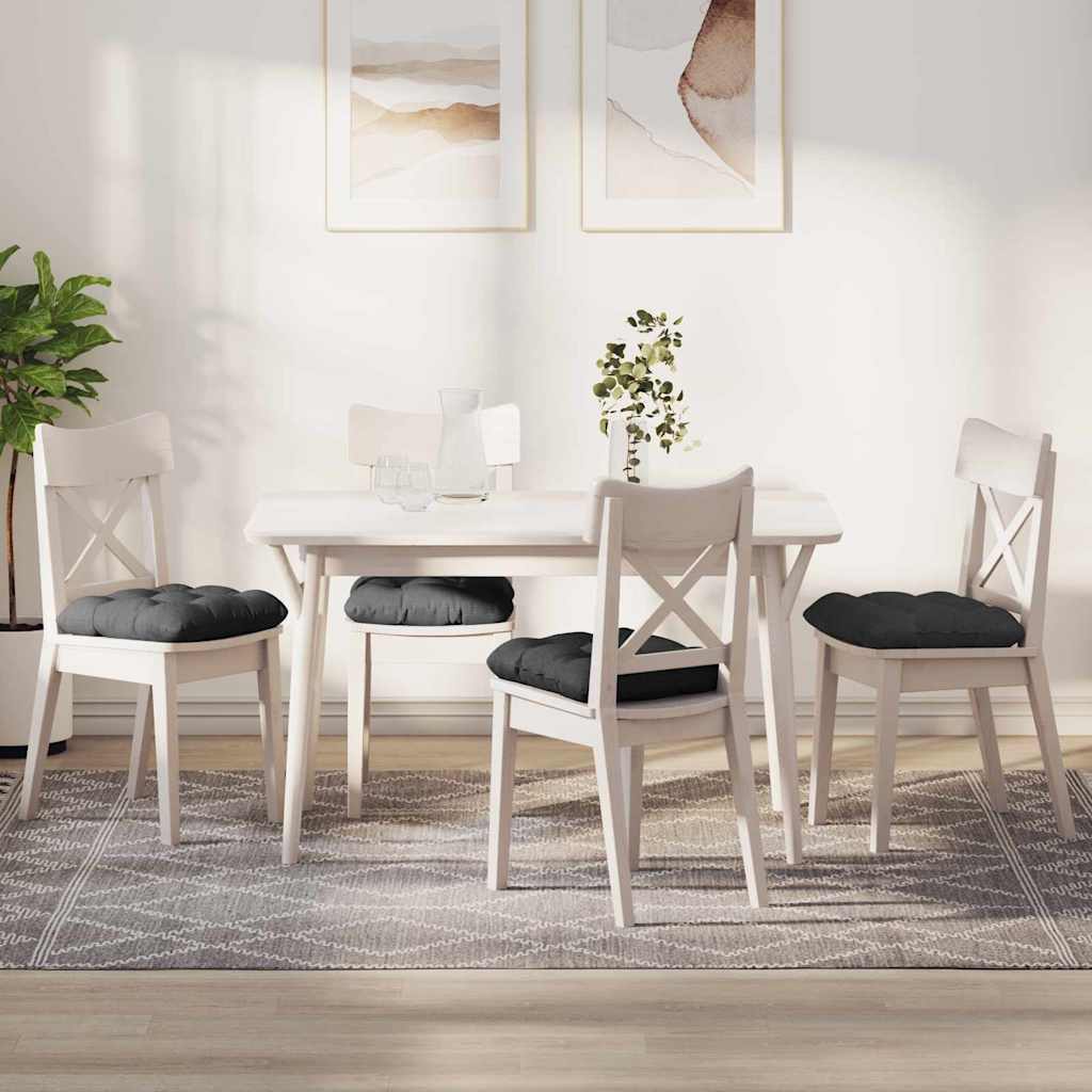 Jastučići za sjedenje 4 pcs Tamno siva 40 x 40 cm