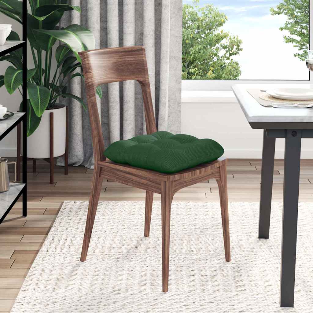 Jastučići za sjedenje 4 pcs Tamnozelena 40 x 40 cm