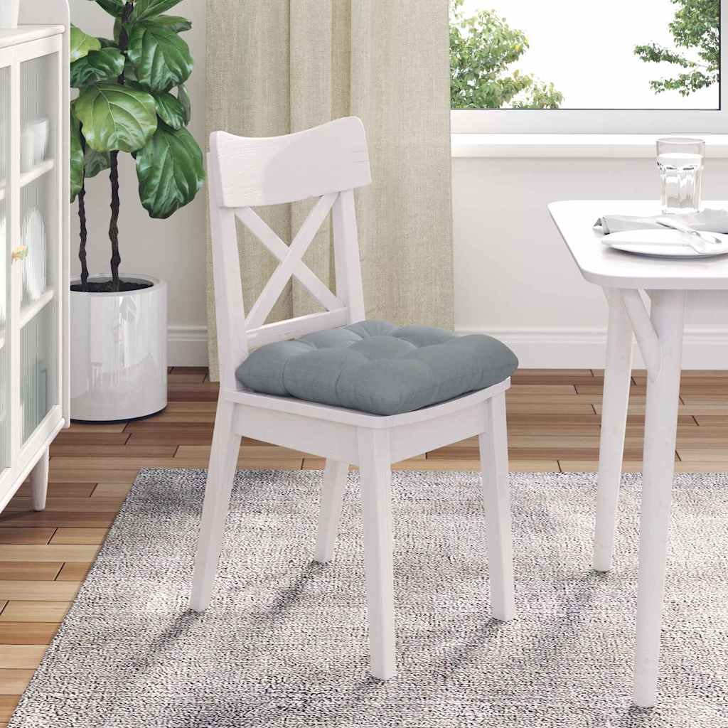 Jastučići za sjedenje 4 pcs Svijetlo siva 45 x 45 x 12 cm