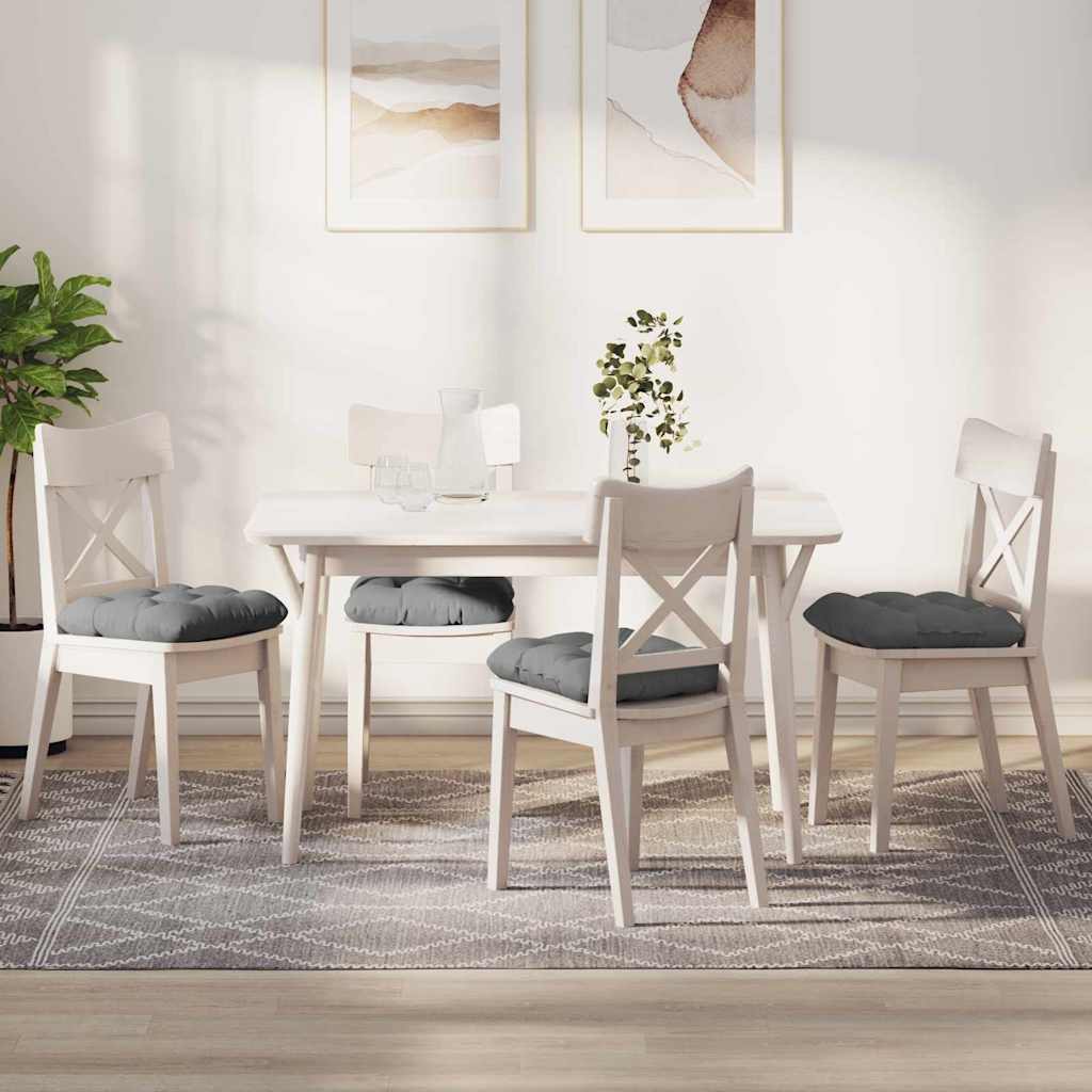 Jastučići za sjedenje 4 pcs Tamno siva 45 x 45 cm
