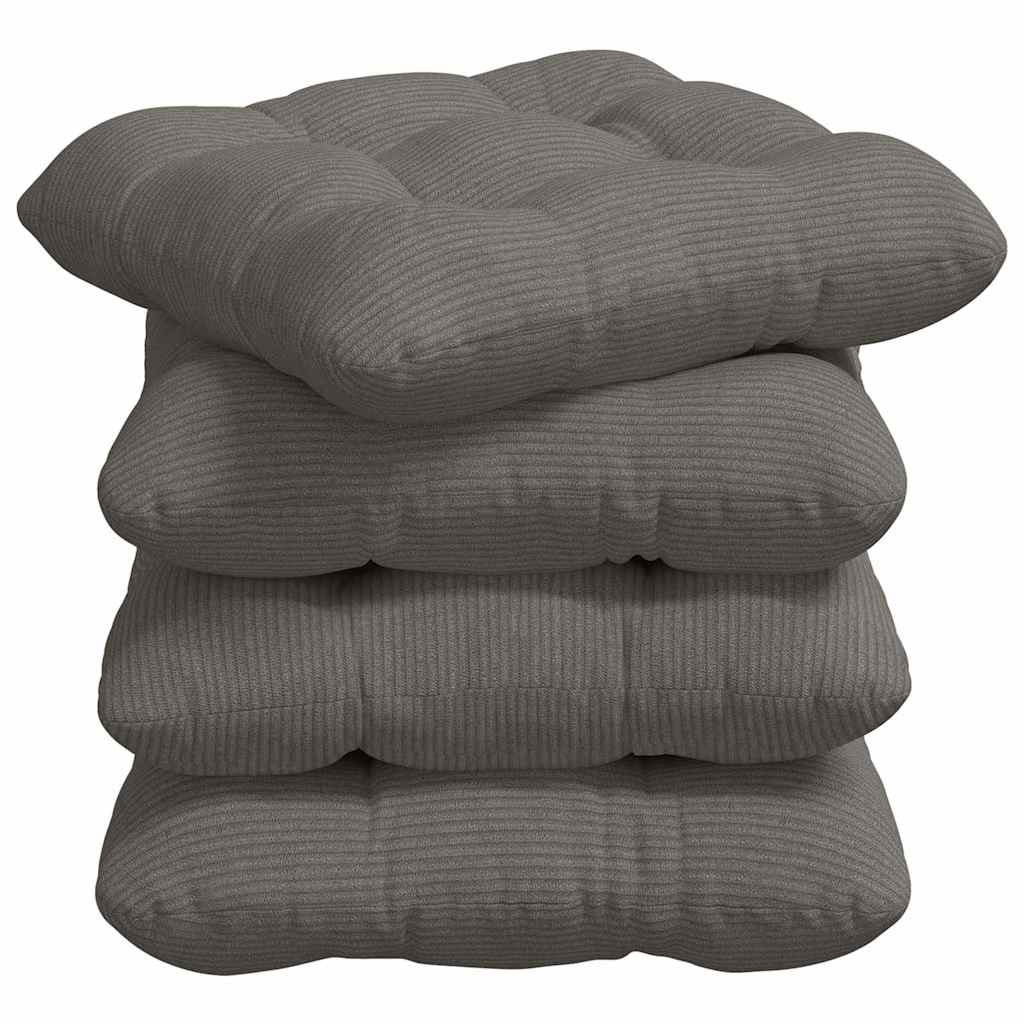 Jastučići za sjedenje 4 pcs Svijetlo siva 45 x 45 cm