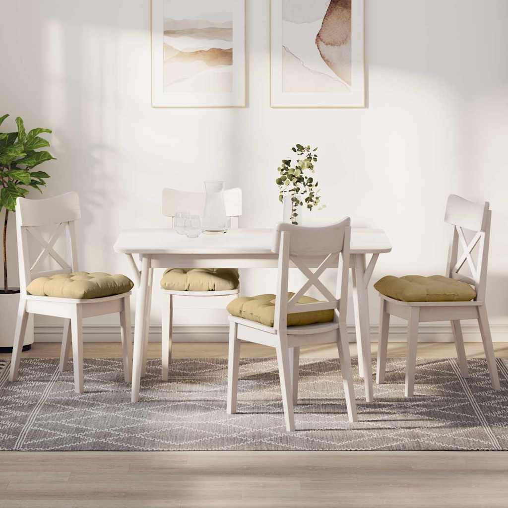 Jastučići za sjedenje 4 pcs Siva zelena 45 x 45 cm