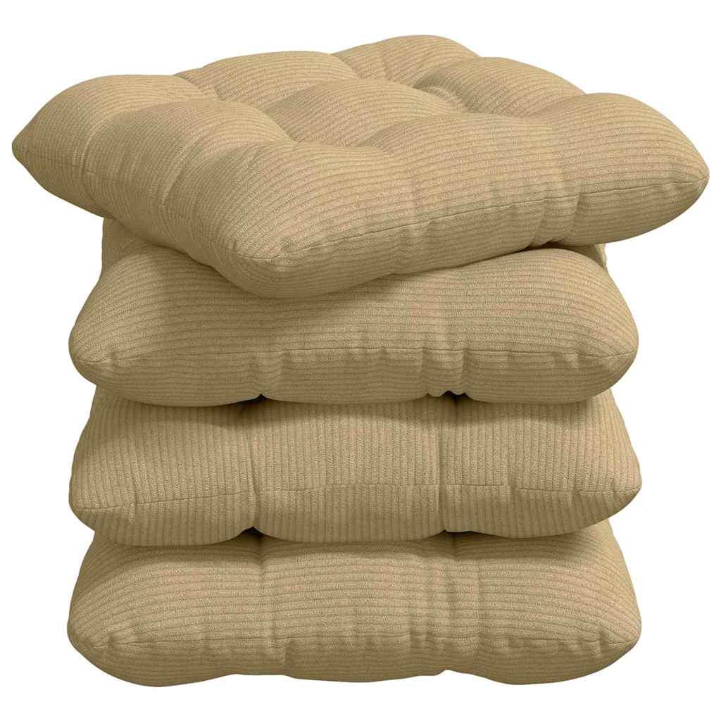Jastučići za sjedenje 4 pcs Siva zelena 45 x 45 cm