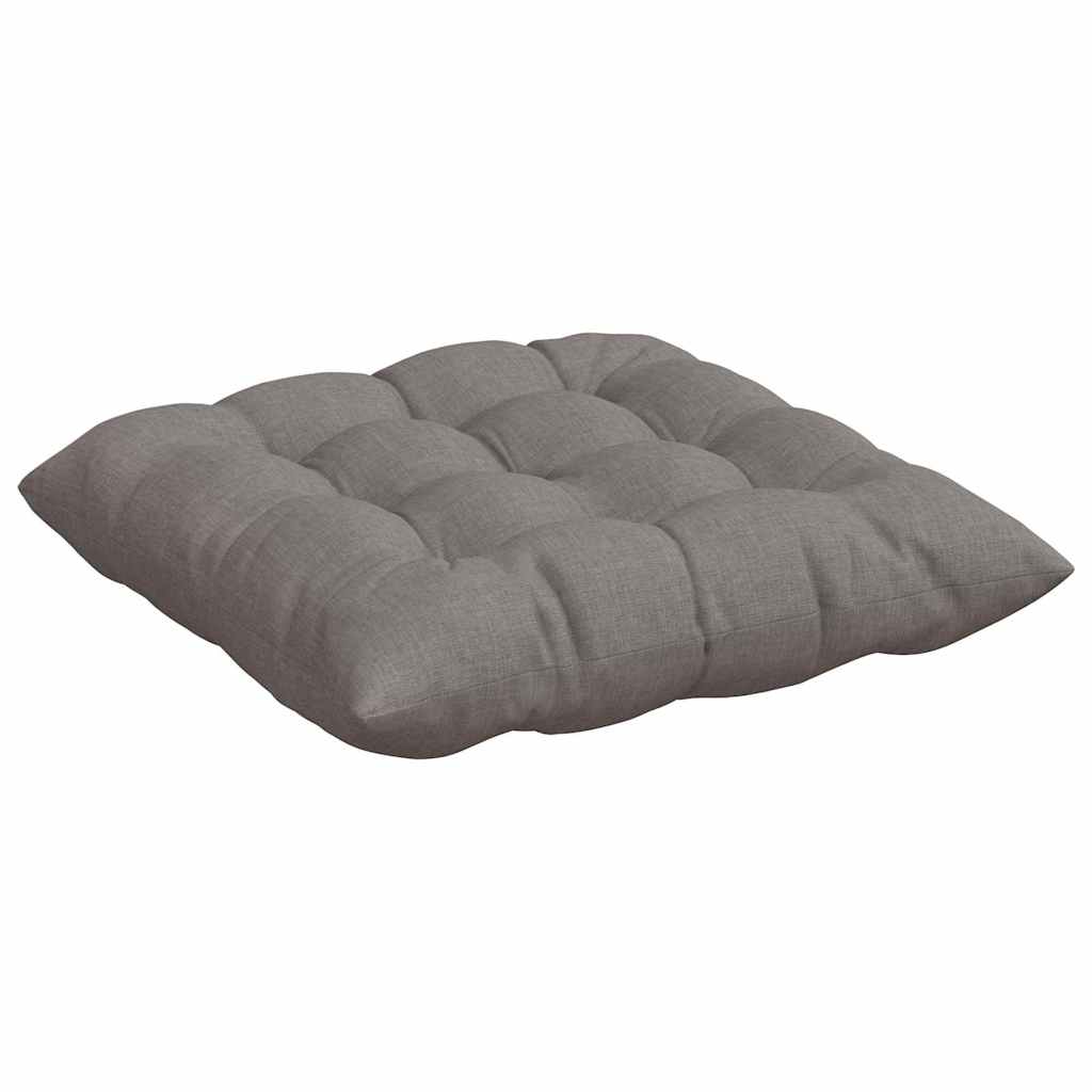 Jastučići za sjedenje 4 pcs Sivo-smeđa 40 x 40 x 6 cm tkanina