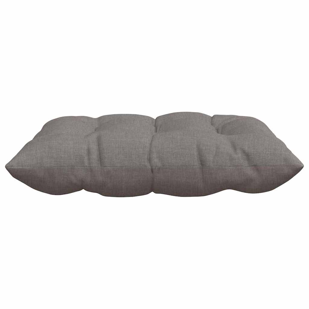 Jastučići za sjedenje 4 pcs Sivo-smeđa 40 x 40 x 6 cm tkanina