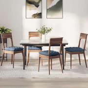 Jastučići za sjedenje 4 pcs Plava 40 x 40 x 6 cm