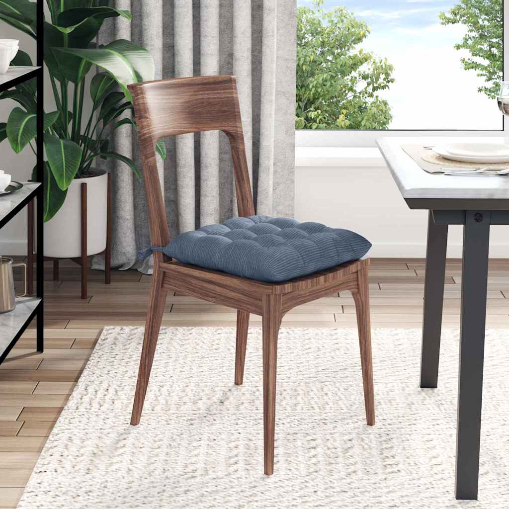 Jastučići za sjedenje 4 pcs Plava 40 x 40 x 6 cm
