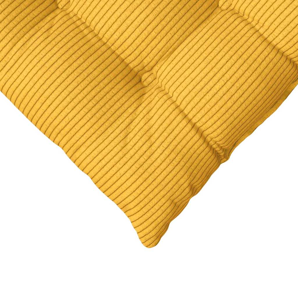 Jastučići za sjedenje 4 pcs Svijetlo žuta 40 x 40 x 6 cm