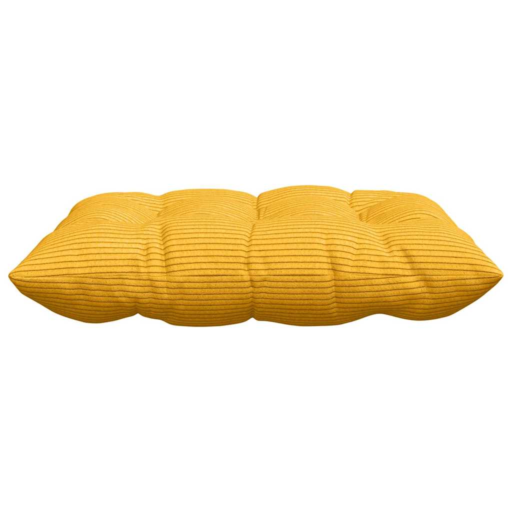 Jastučići za sjedenje 4 pcs Svijetlo žuta 40 x 40 x 6 cm