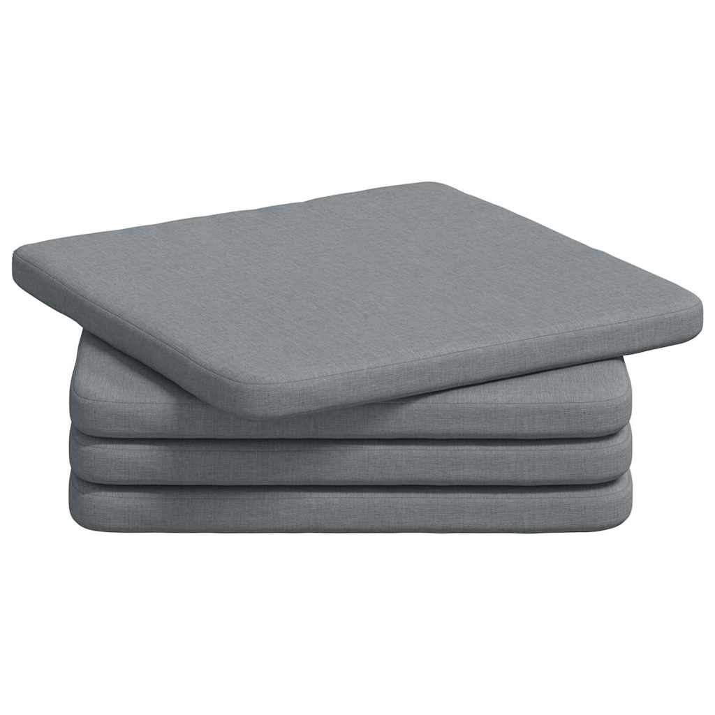 Jastučići za sjedenje 4 pcs Svijetlo siva 40 x 40 x 3 cm