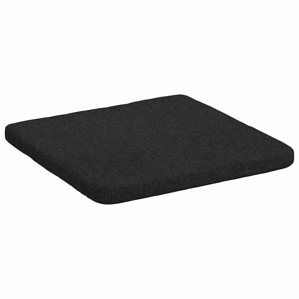 Jastučići za sjedenje 4 pcs Crna 40 x 40 x 3 cm tkanina