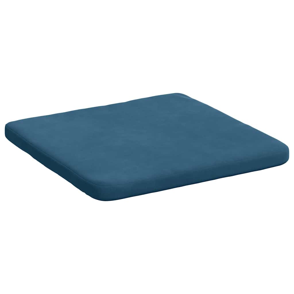 Jastučići za sjedenje 4 pcs Plava 40 x 40 x 3 cm Baršun
