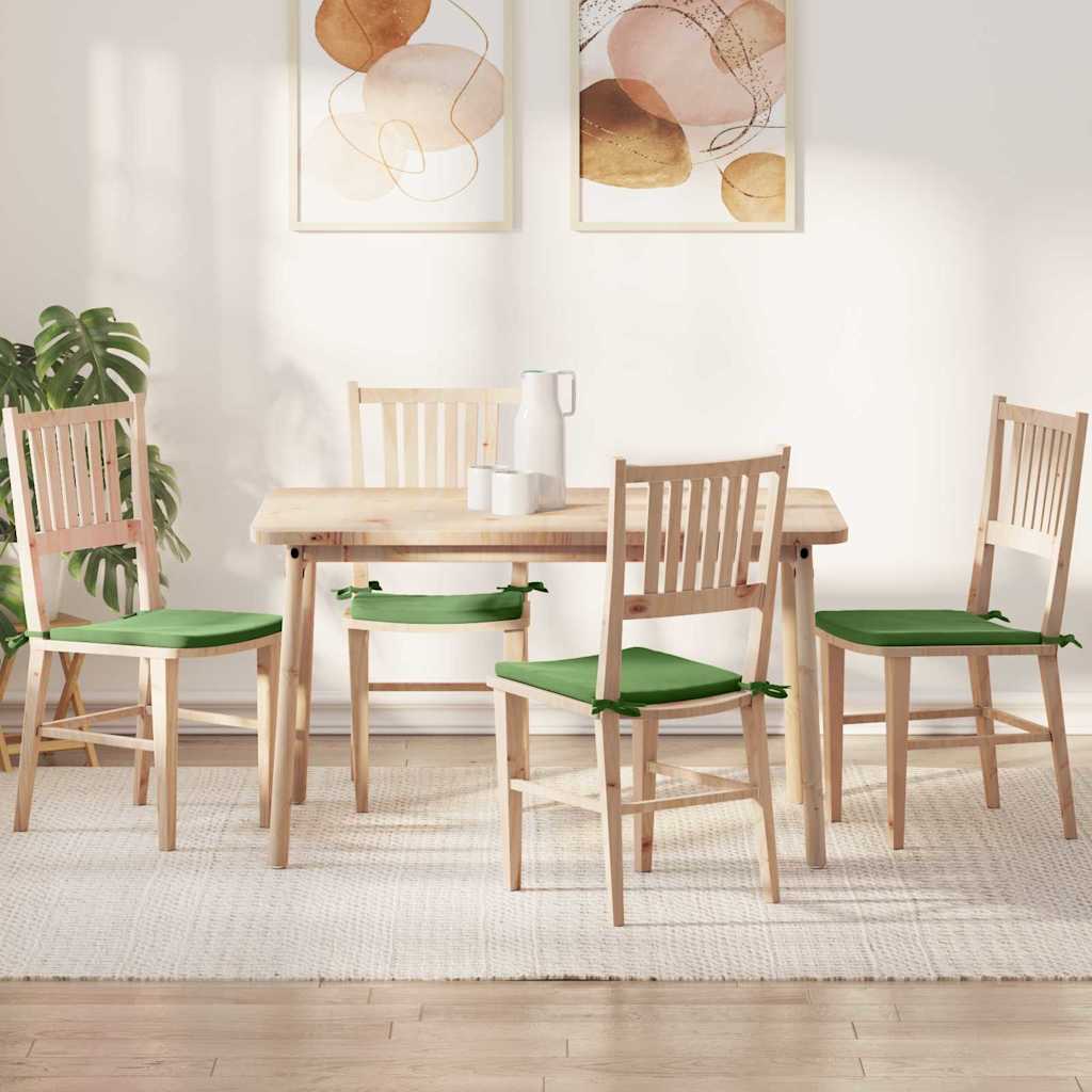 Jastučići za sjedenje 4 pcs Svijetlo zelena 40 x 40 x 3 cm