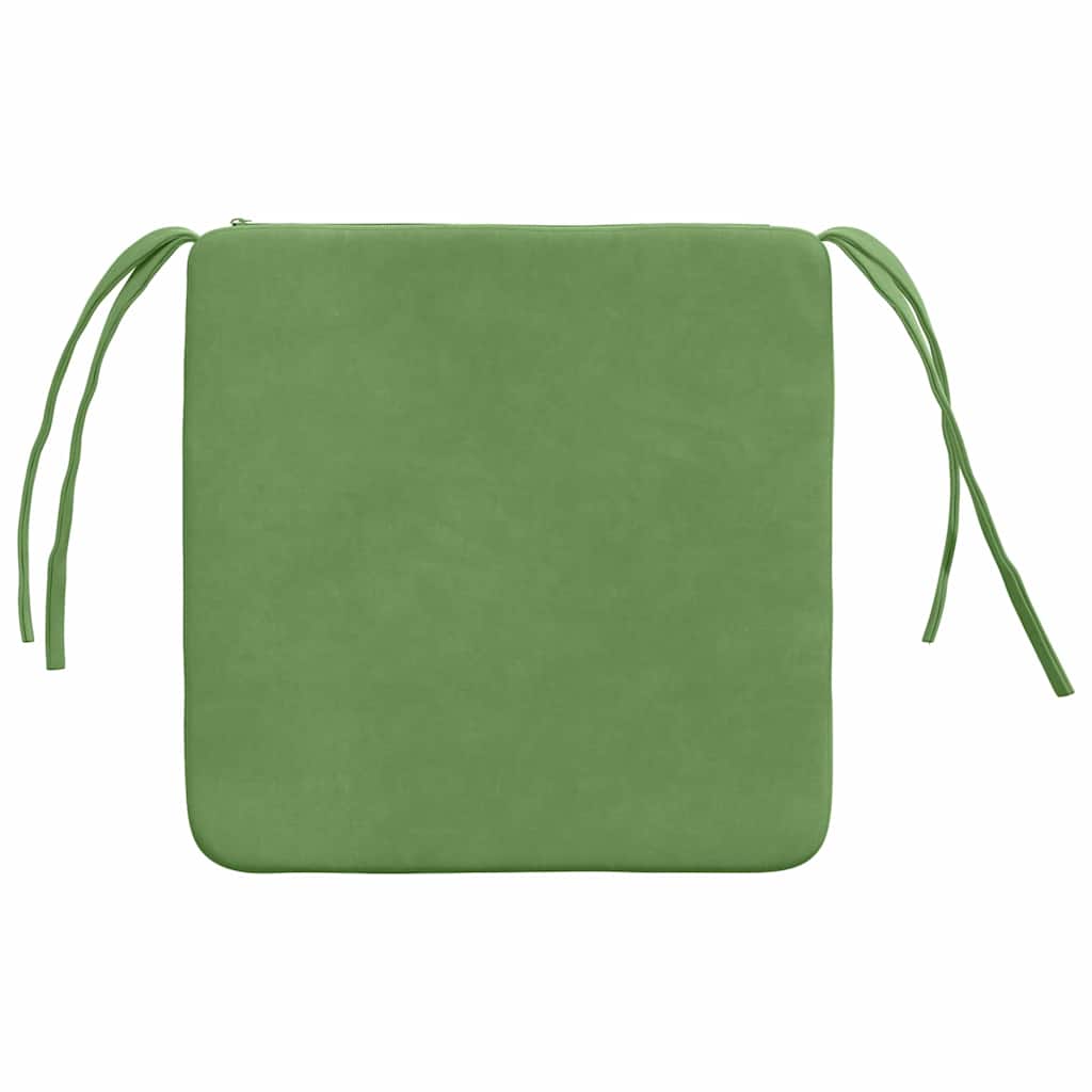 Jastučići za sjedenje 4 pcs Svijetlo zelena 40 x 40 x 3 cm