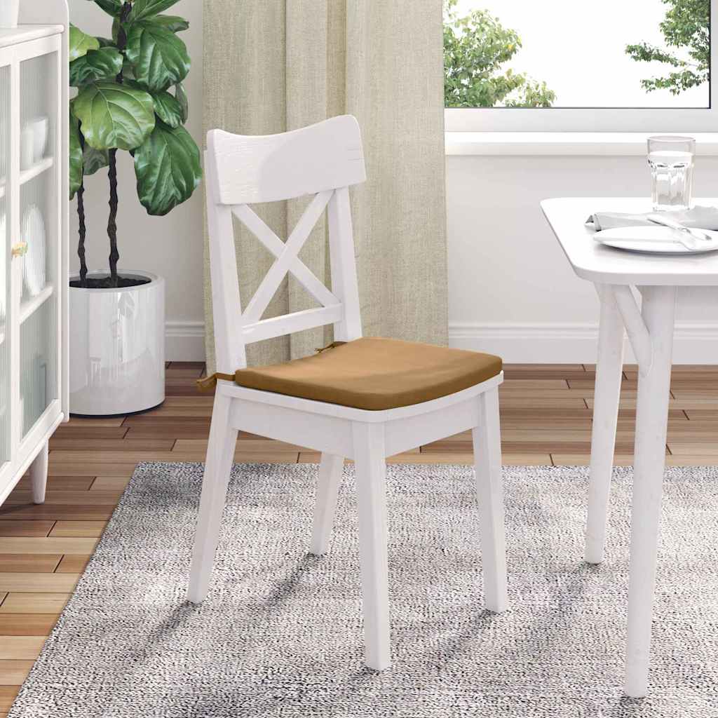 Jastučići za sjedenje 4 pcs Smeđa 40 x 40 x 3 cm Baršun