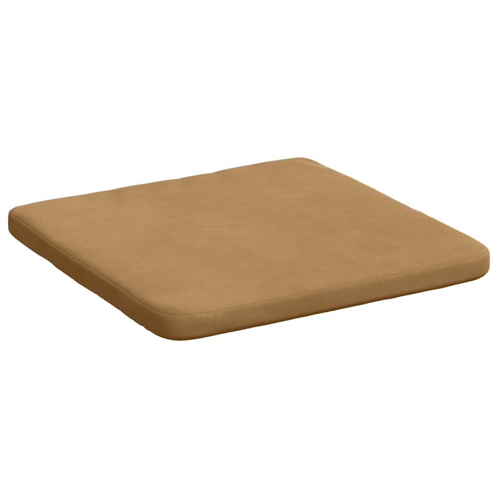 Jastučići za sjedenje 4 pcs Smeđa 40 x 40 x 3 cm Baršun