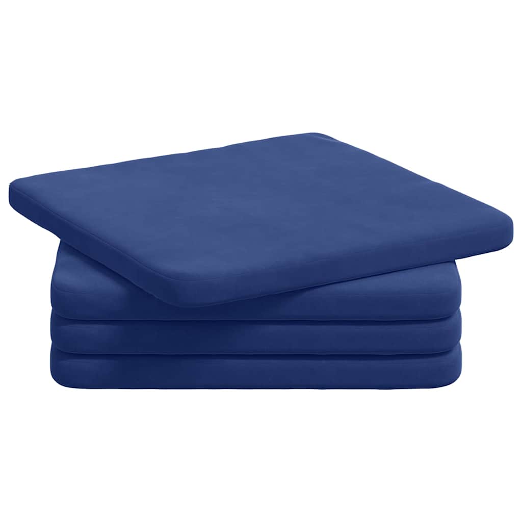 Jastučići za sjedenje 4 pcs Policijska plava 40 x 40 x 3 cm