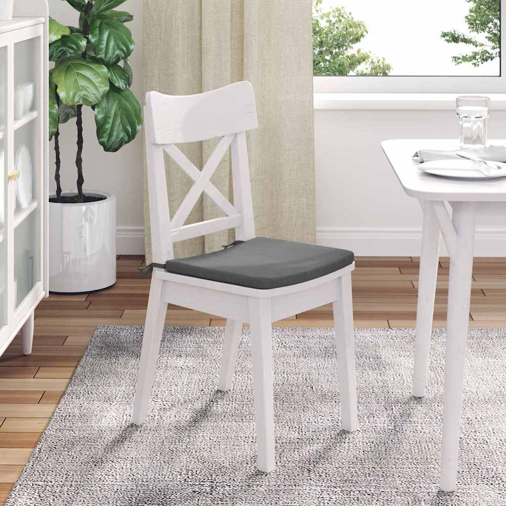 Jastučići za sjedenje 4 pcs Tamno siva 40 x 40 x 3 cm