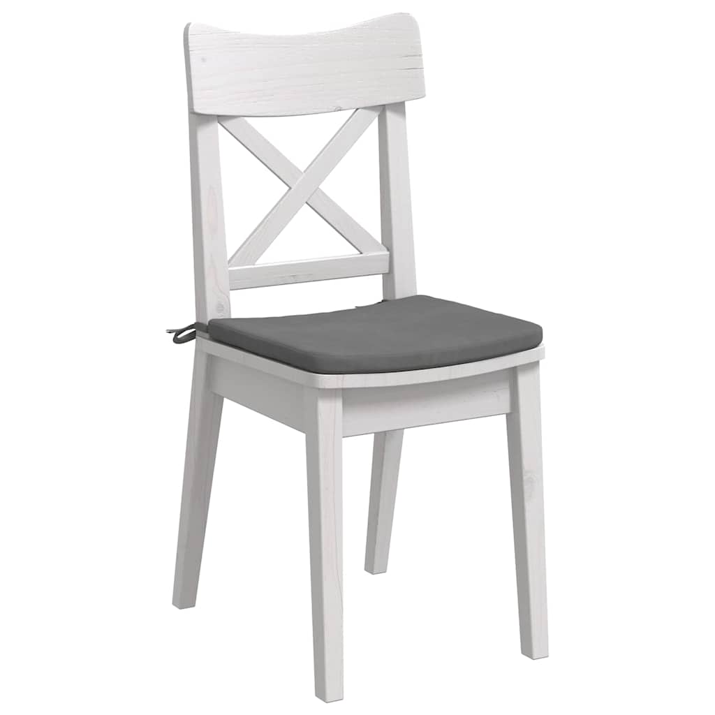 Jastučići za sjedenje 4 pcs Tamno siva 40 x 40 x 3 cm