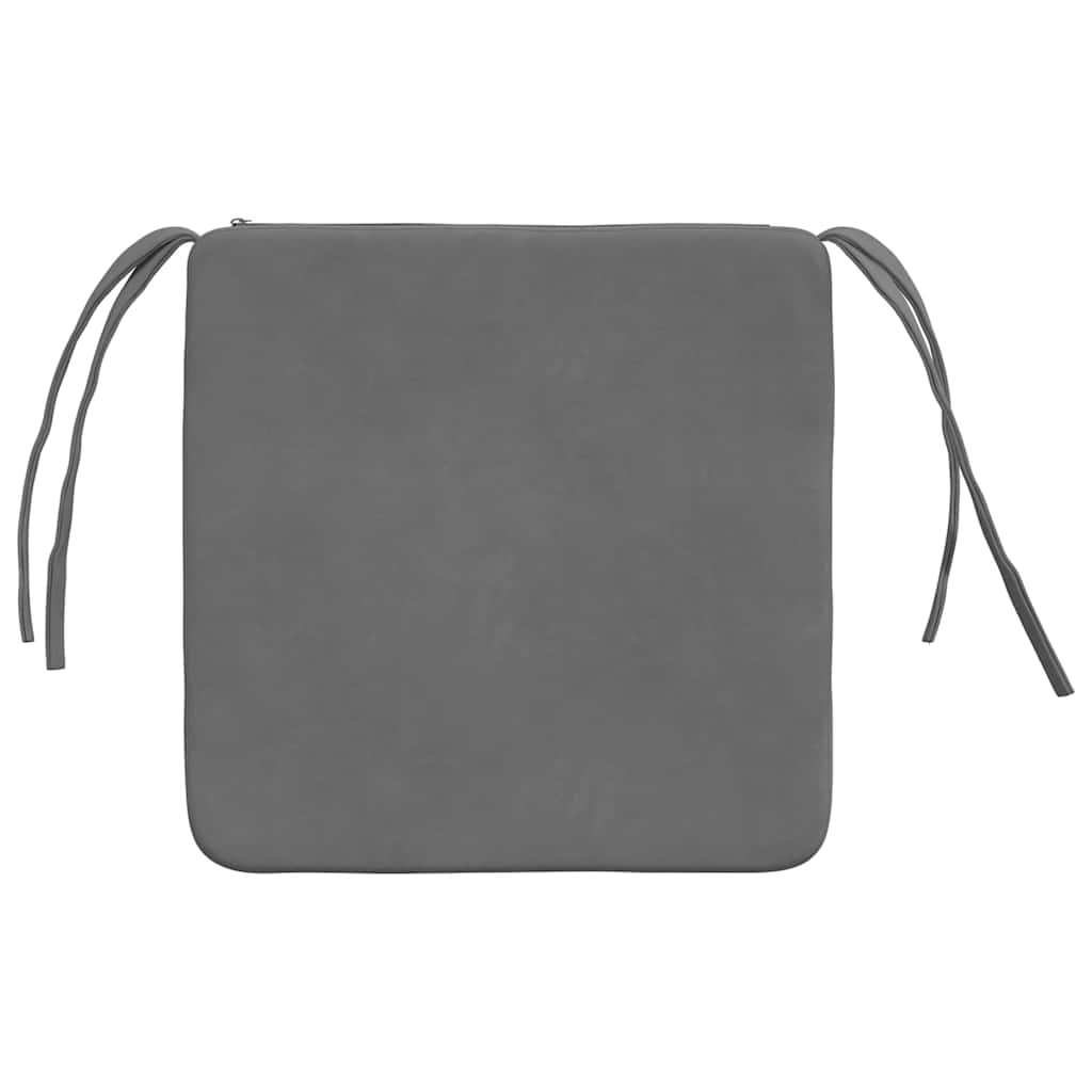 Jastučići za sjedenje 4 pcs Tamno siva 40 x 40 x 3 cm