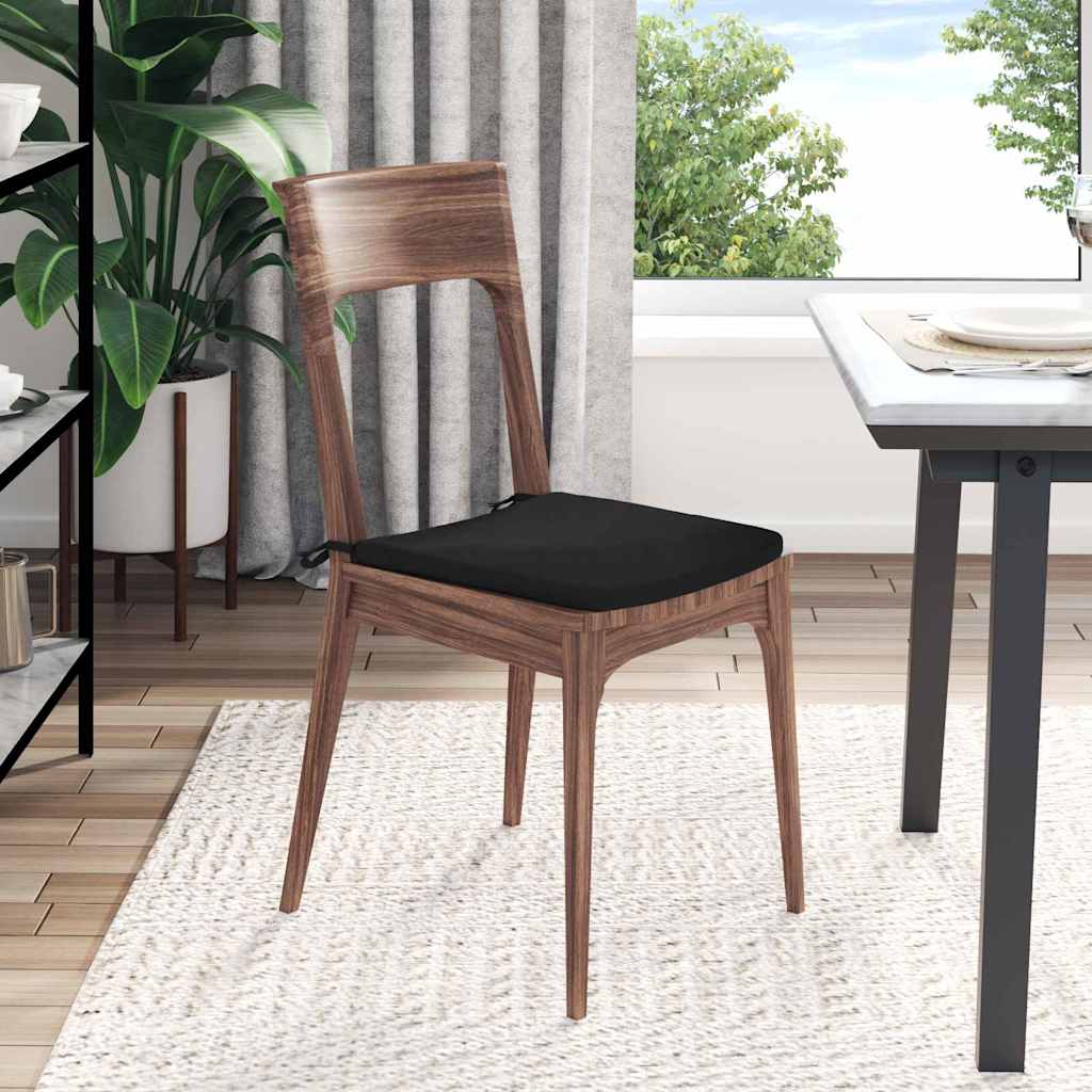 Jastučići za sjedenje 4 pcs Crna 40 x 40 x 3 cm