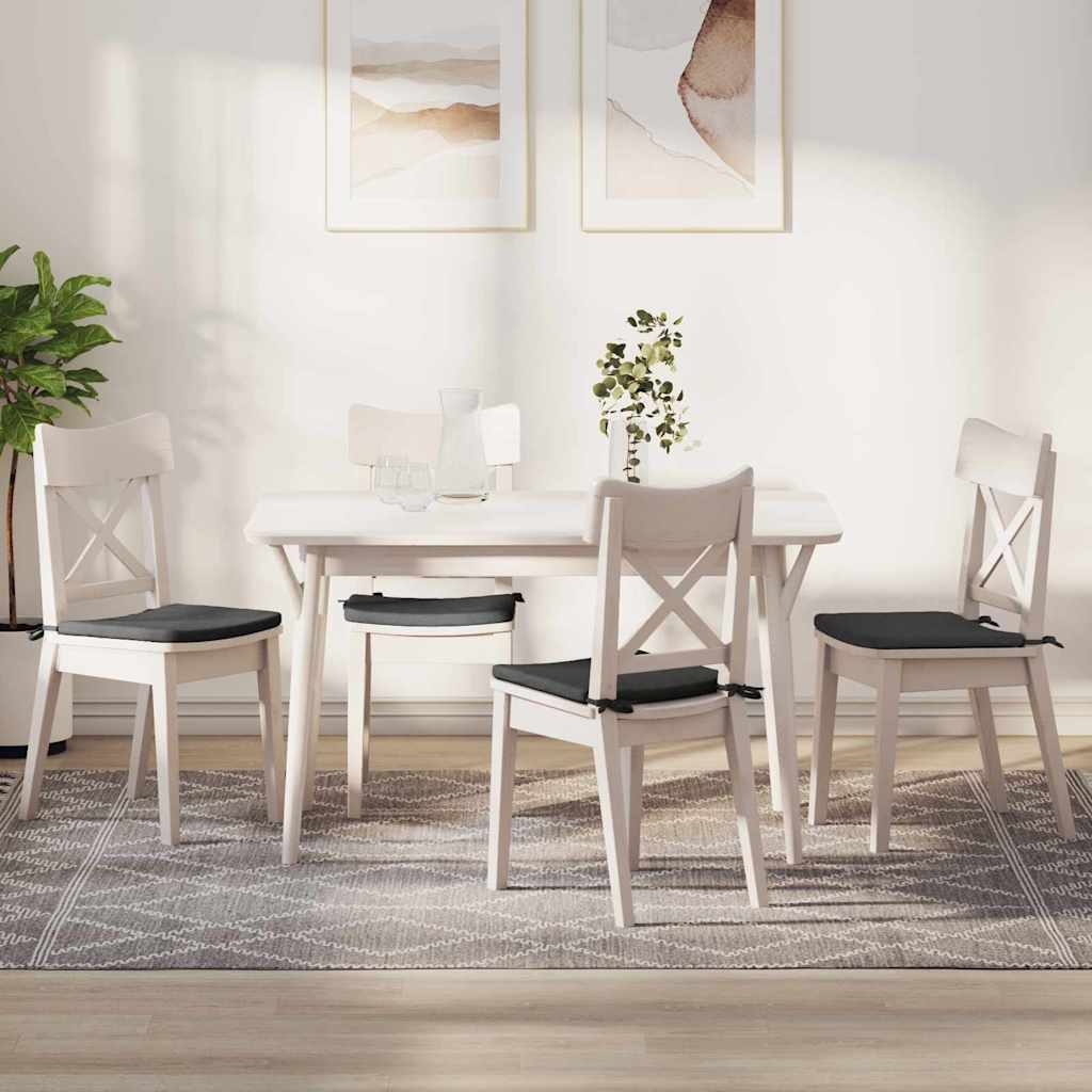 Jastučići za sjedenje 4 pcs Tamno siva 40 x 40 x 3 cm
