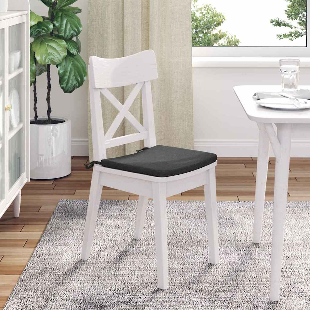 Jastučići za sjedenje 4 pcs Tamno siva 40 x 40 x 3 cm