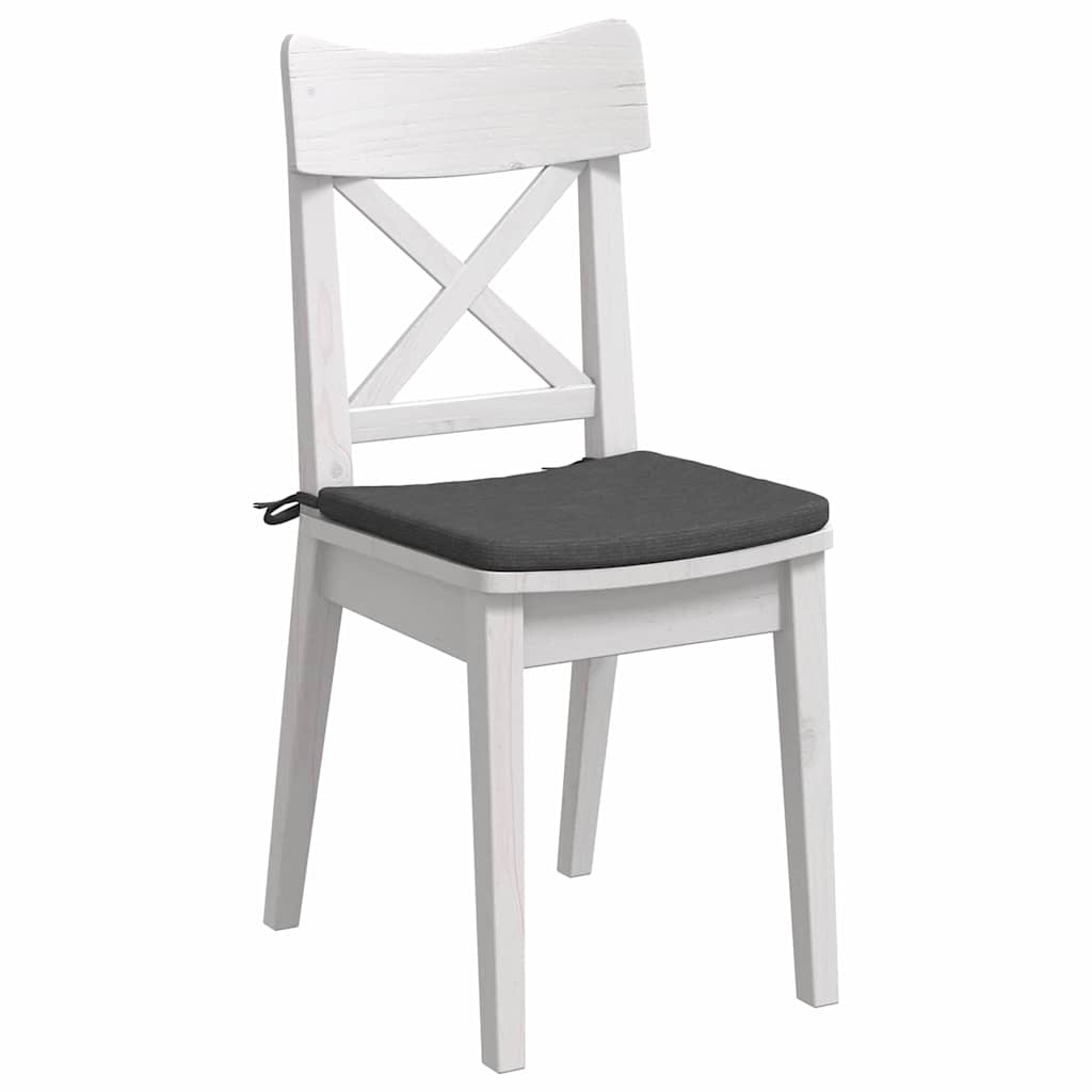 Jastučići za sjedenje 4 pcs Tamno siva 40 x 40 x 3 cm