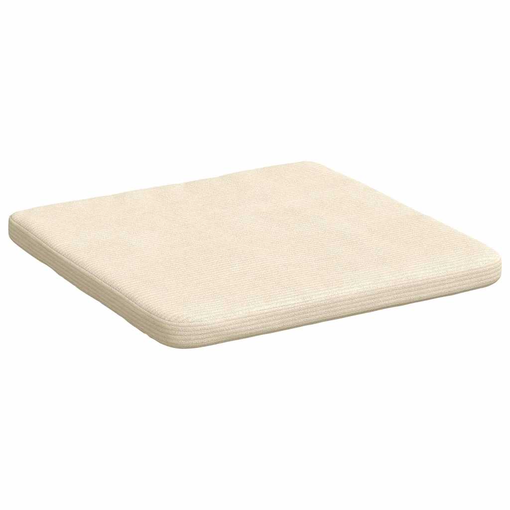 Jastučići za sjedenje 4 pcs Krema 40 x 40 x 3 cm