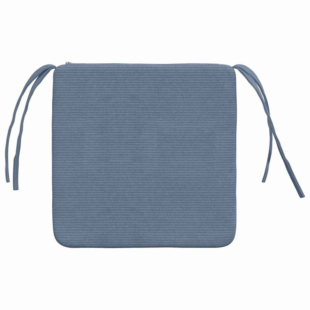 Jastučići za sjedenje 4 pcs Plava 40 x 40 x 3 cm