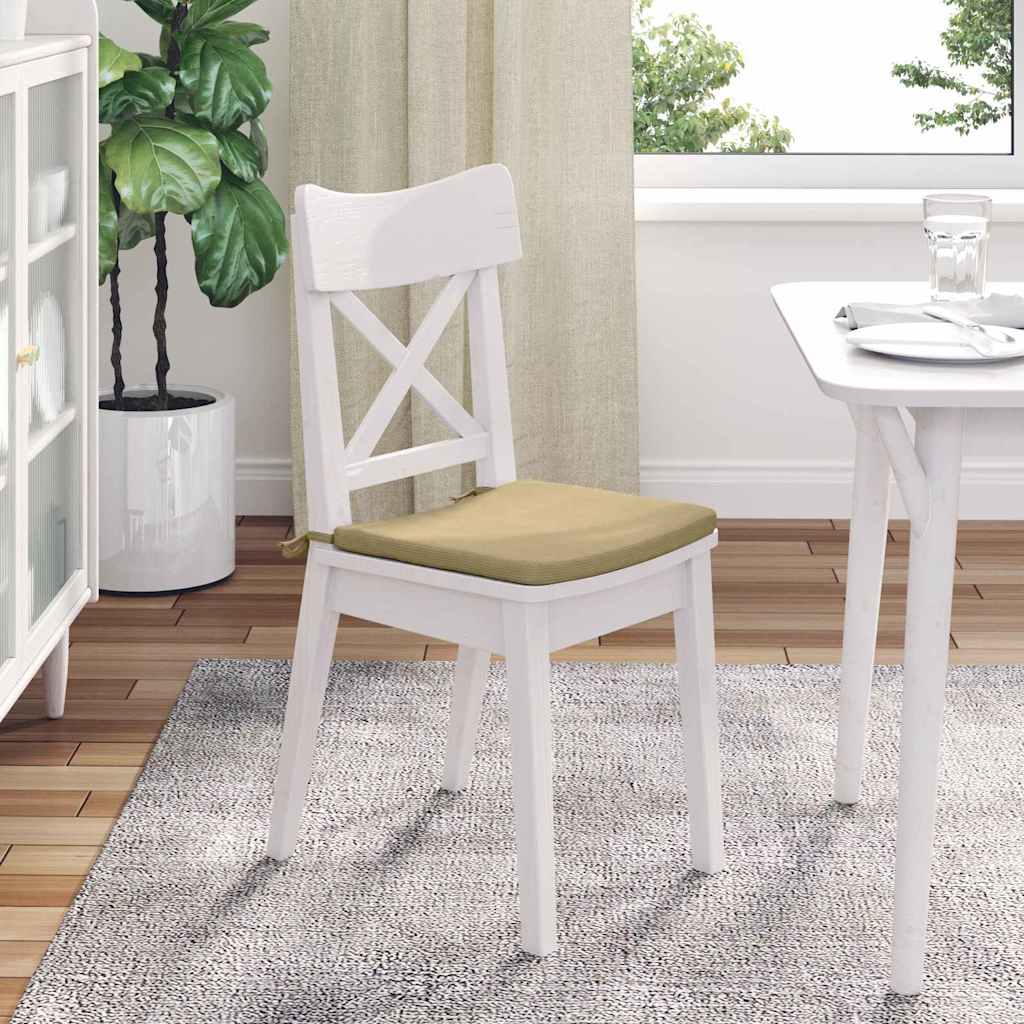 Jastučići za sjedenje 4 pcs Siva zelena 40 x 40 x 3 cm