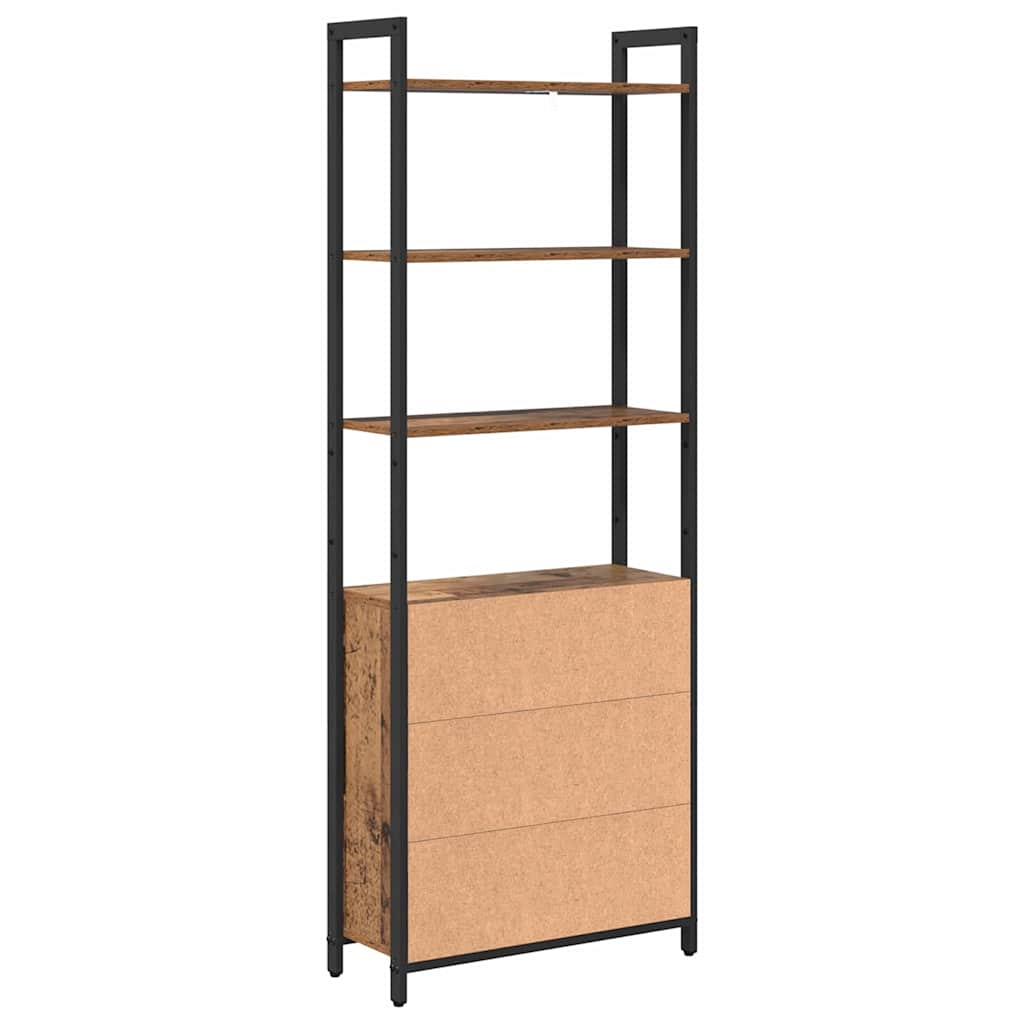 Ormarić za knjige Staro drvo 60 x 24 x 161 cm Konstruirano drvo