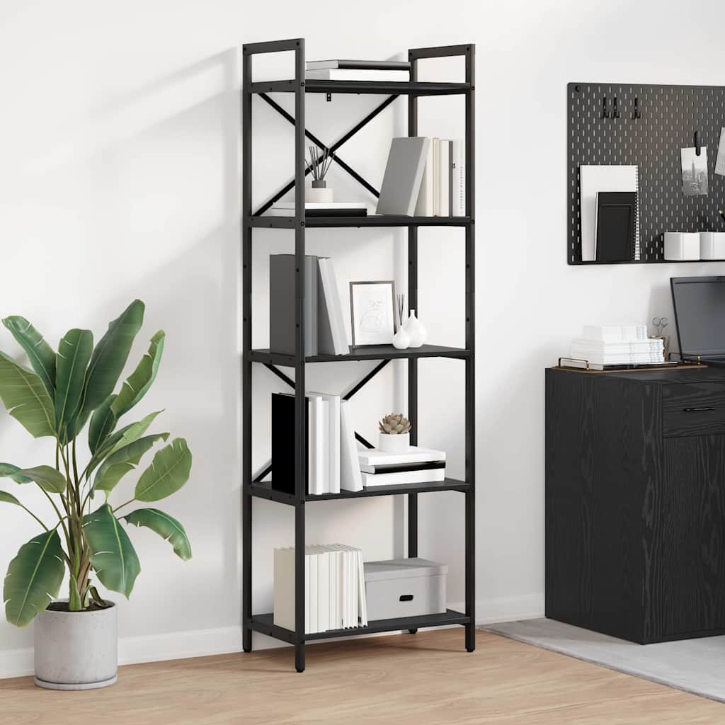 Polica Crni hrast 56 x 34 x 171 cm Konstruirano drvo