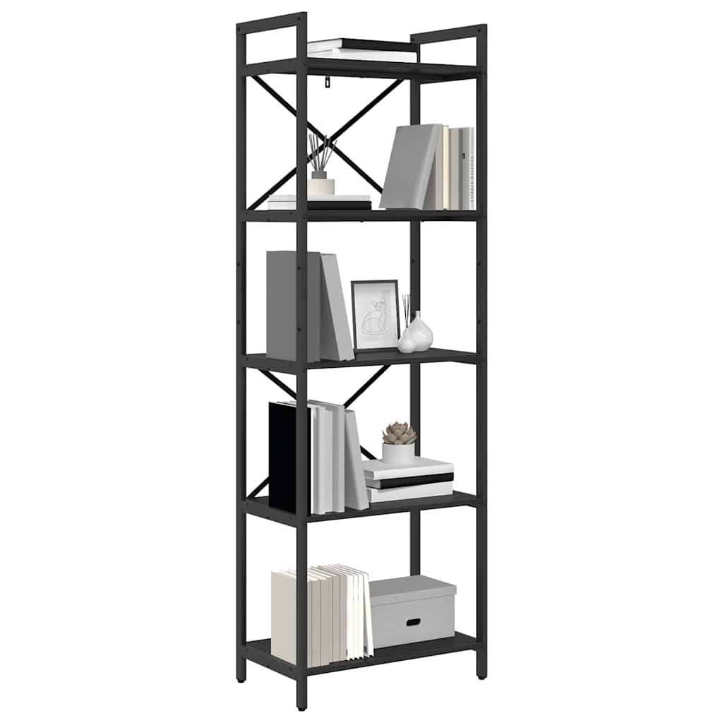 Polica Crni hrast 56 x 34 x 171 cm Konstruirano drvo