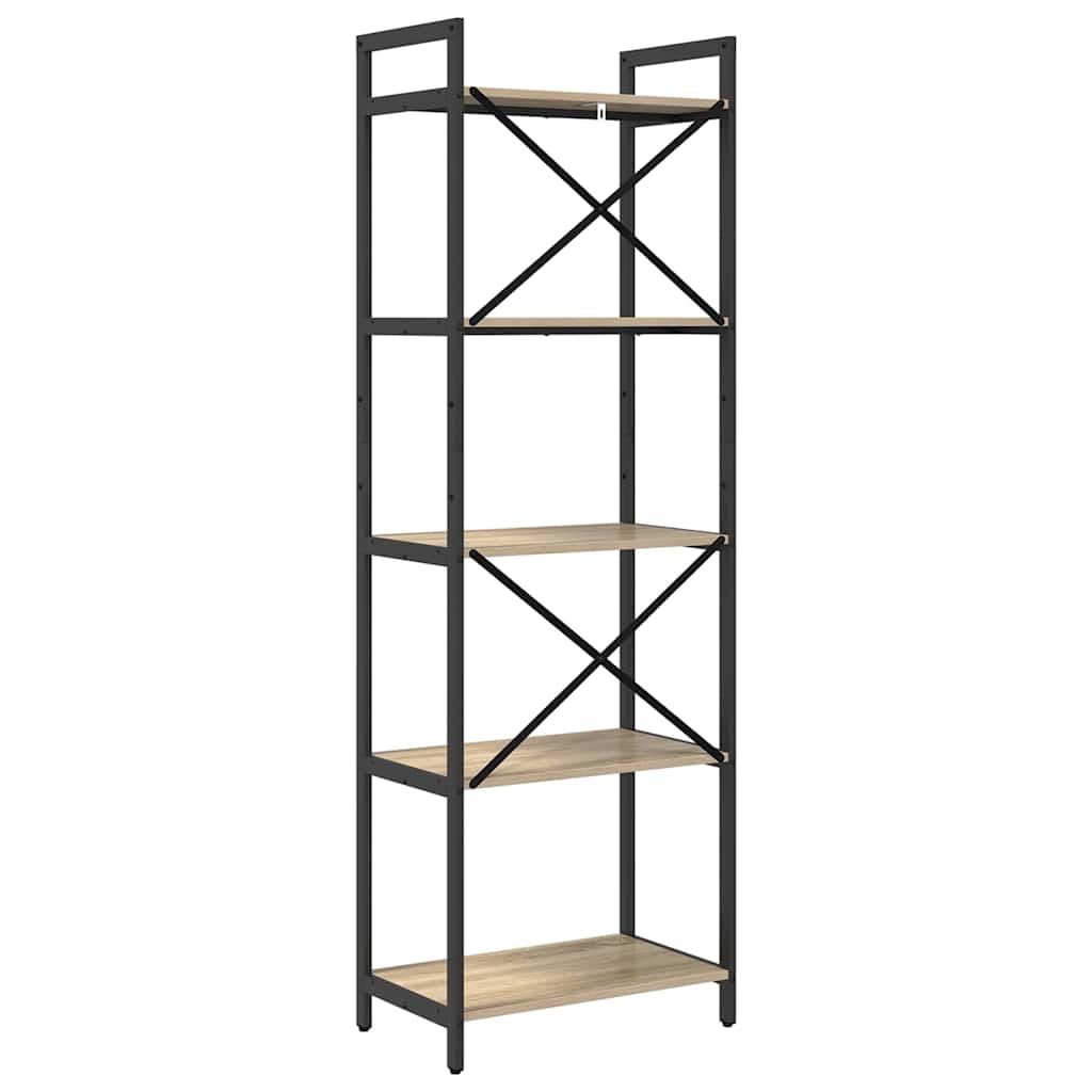 Polica Sonoma hrast 56 x 34 x 171 cm Konstruirano drvo
