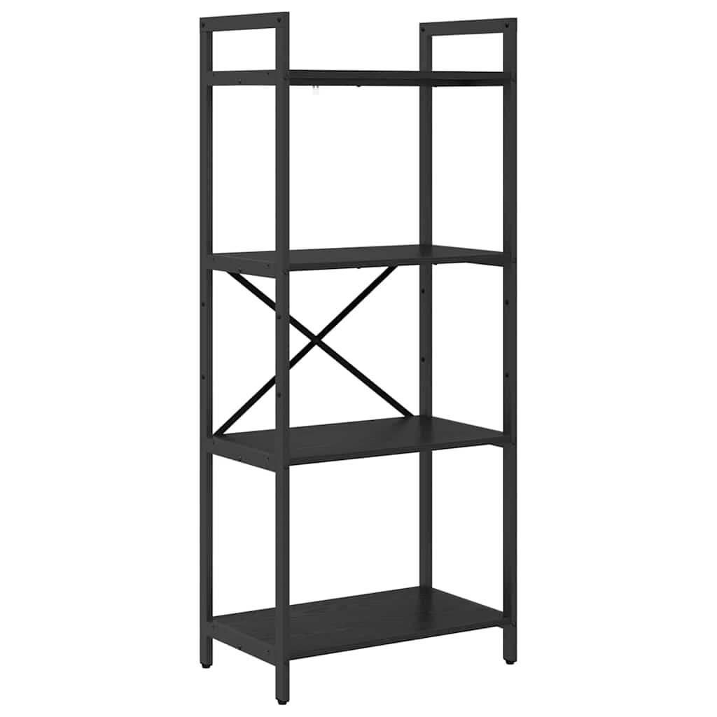 Polica Crni hrast 56 x 34 x 133,5 cm Konstruirano drvo